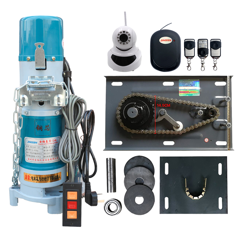 漳州卷簾門電機(jī)600KG銅芯防雷快速板車庫門卷閘門外掛鏈條電機(jī)